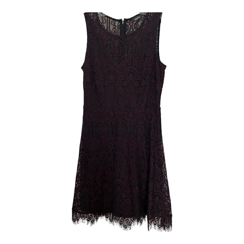 Reitmans signature burgundy lace dress
